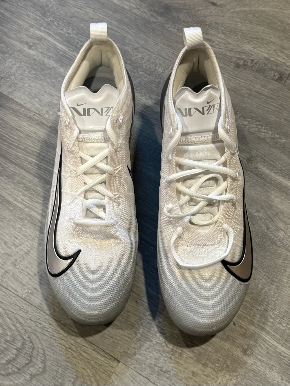 Nike Vapor Edge Elite 360 1 Football Cleats White Men’s Size 8 FB3288-100